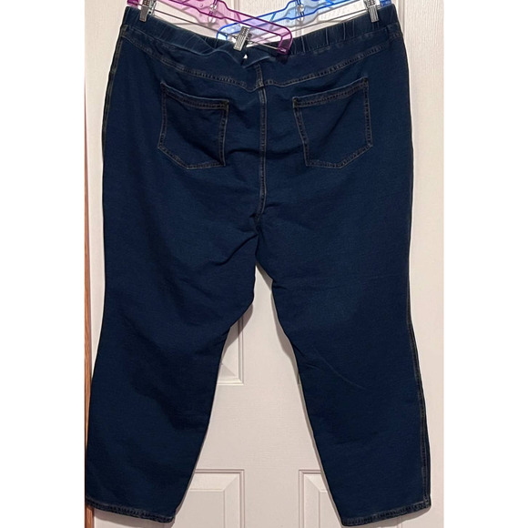 Catherines Comfort Fit Elastic Waist Stretch‎ Denim Jeans Size 4 X 26" Inseam - Picture 2 of 4